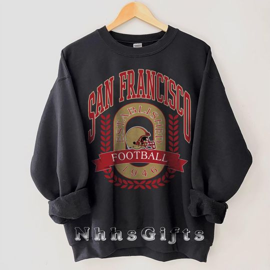 Discover San Francisco Football Sweatshirt, Vintage San Francisco Football Crewneck, San Francisco Football Shirt, Game Day San Francisco Fan Gifts
