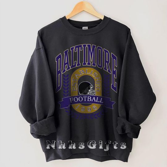 Discover Baltimore Football Sweatshirt, Vintage Style Baltimore Football Crewneck, Baltimore Sweater, Sunday Football Sweatshirt, Baltimore Fan Gifts