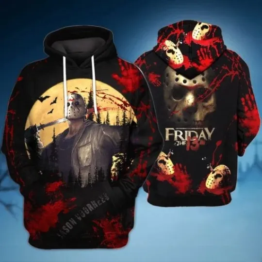 Discover Jason Voorhees Horror Characters Halloween 3D Hoodie