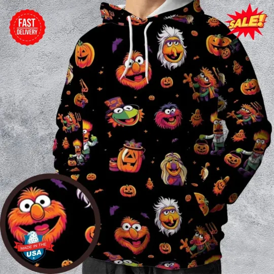 Discover Halloween Muppets All-over Print Hoodie