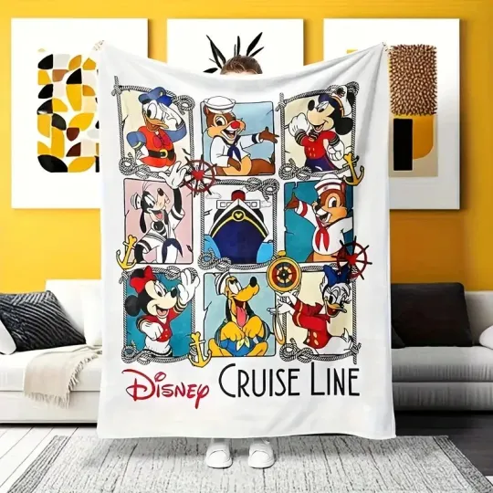 Disney Mickey Mouse & Friends Cruise Adventure Fleece Blanket