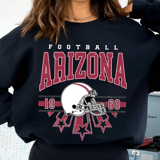 Discover Arizonna Football Sweatshirt, Vintage Arizonna Crewneck, Retro Arizonna Sweatshirt, Arizonna Varsity Sweatshirt, Arizonna Long Sleeve, Football