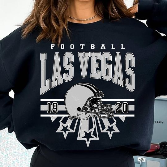 Vintage Las Vegas Football Crewneck Sweatshirt, Retro Las Vegas Football Sweatshirt, Raider Shirt, Las Vegas Fan gift