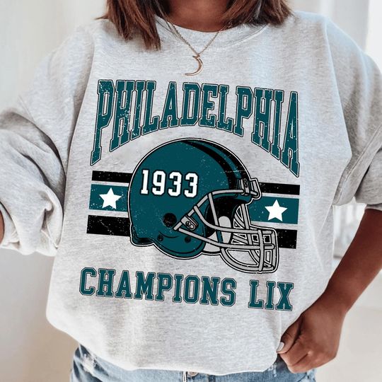 Discover Philadelphia Eagles Png, NFC Champions 2025 Sweatshirt