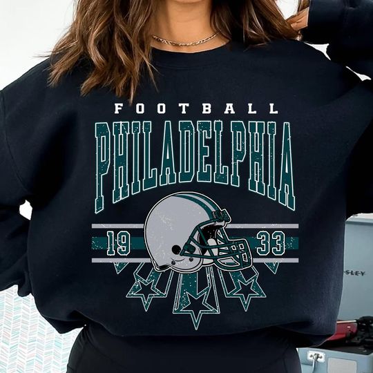 Discover Philadelphia Football Sweatshirt, Vintage Style Gift, Football Tee, Philadelphia Fans Shirt, Philadelphia Football Shirt, Philadelphia Retro
