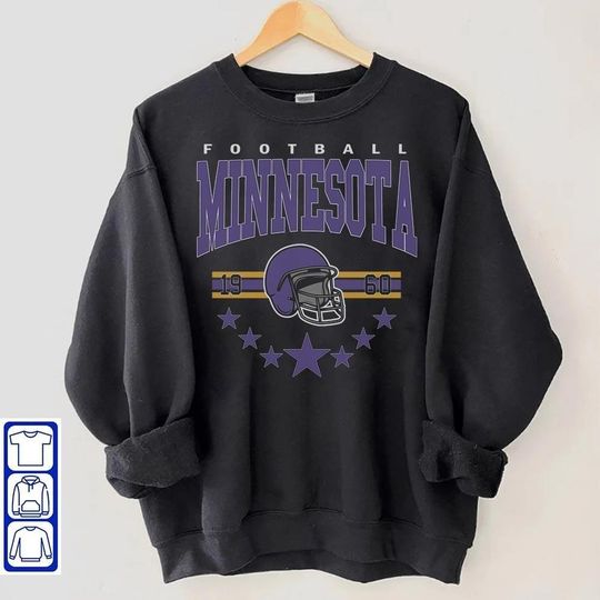 Minnesota Football Sweatshirt, Vintage Style Minnesota Football Crewneck, Football Sweatshirt