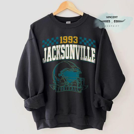 Discover Jacksonville Football Sweatshirt, Vintage Jacksonville Football Crewneck, Jacksonville Football Shirt, Game Day Jacksonville Fan Gifts