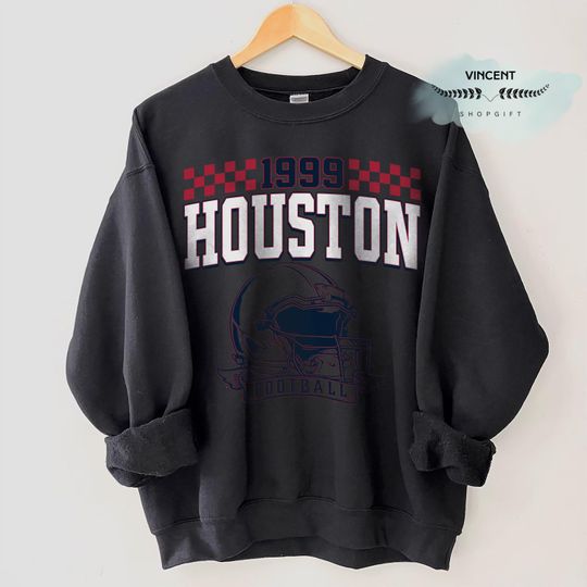 Vintage 90s Retro Style Houston Texans Football, 90s Bootleg, T Shirt Retro Style Sweatshirt Crewneck, Vintage style Houston Texans fan