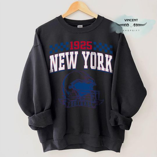 Discover Vintage 90s Style Giant Sweatshirt, New York Football Crewneck, NY Giant Shirt, New York Football Shirt, New York Fan Gift, New York Shirt