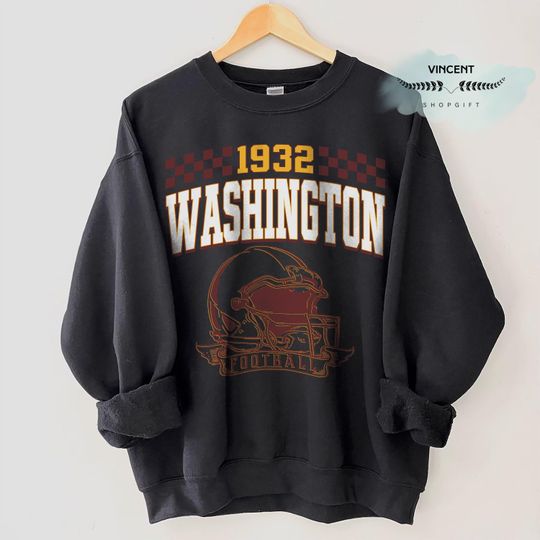 Vintage 90s Style Washington Football Vintage Sweatshirt T-Shirt, Washington Crewneck Commander Sweater, Washington Fan Gift Washington Tee
