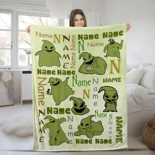Disney The Nightmare Before Christmas Oogie Boogie Customize Fleece Blanket