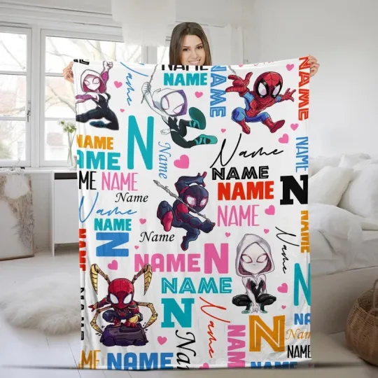 Discover Disney Spidey And His Amazing Friends Characters Customize Fleece Blanket