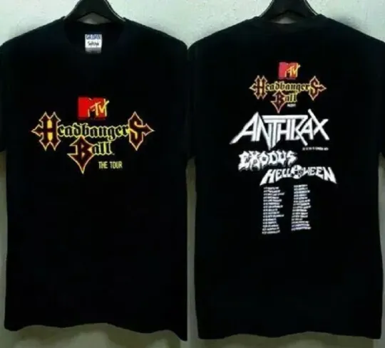 Discover MTV Vtg Headbangers Ball Tour 1989 T-Shirt
