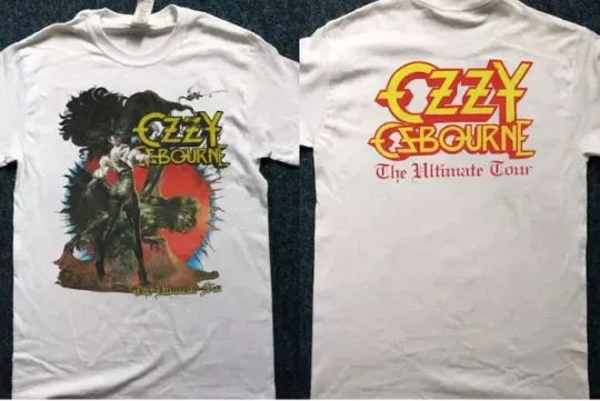 Discover Ozzy Osbourne 1986 Ultimate Sin Tour White T-Shirt