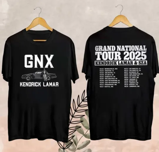 Discover Grand National Tour Merch, Kendrick Lamar Tour 2025 Fan T-Shirt