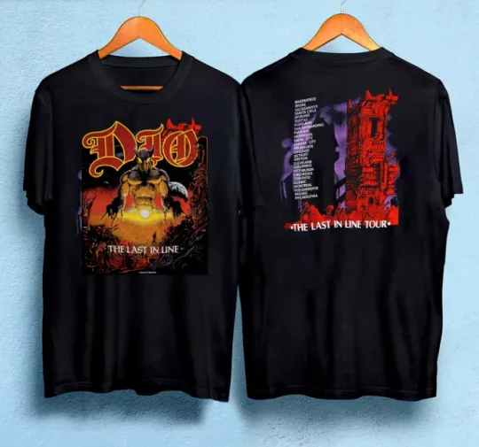 Discover Dio Last In Line Tour shirt Black