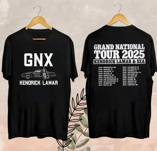 Grand National Tour Merch, Kendrick Lamar Tour 2025 Fan T-Shirt
