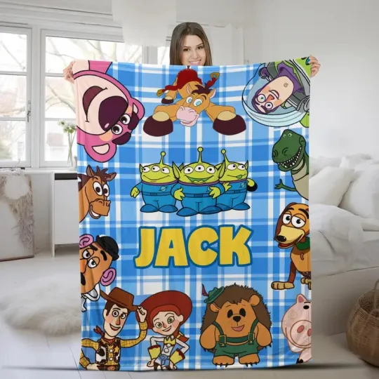 Discover Disney Toy Story 3 Aliens & Cute Toys Magic Kingdom Customize Fleece Blanket