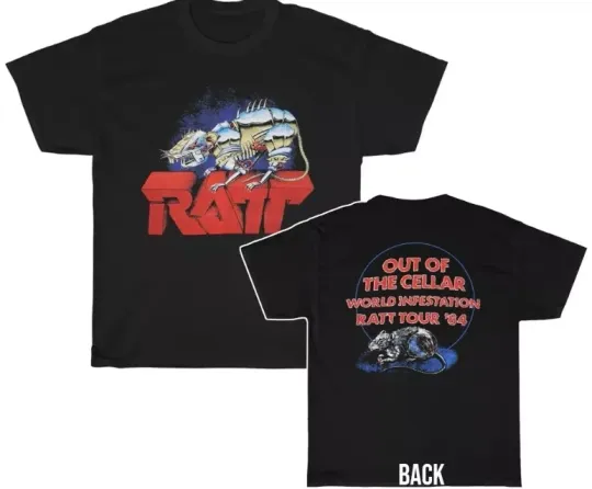 Discover RATTA' 1984 Out of the Cellar World Infestation Tour T-Shirt
