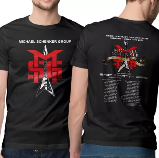 Discover Michael Schenker Group 50th Anniversary Universal World Tour 2022 T-Shirt