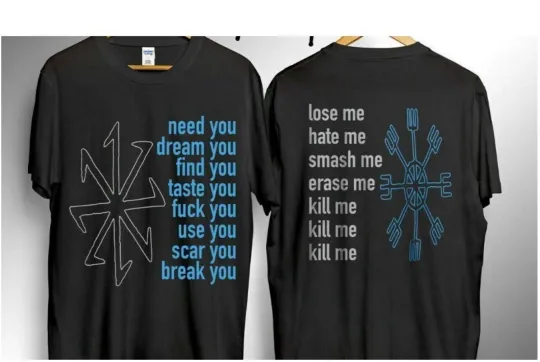 Discover Vintage 1995 Nine Inch Nails Eraser T-shirt Funny Black