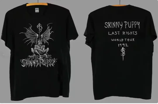 Discover Vintage 1992 Skinny Puppy The Last Rights World Tour T-Shirt