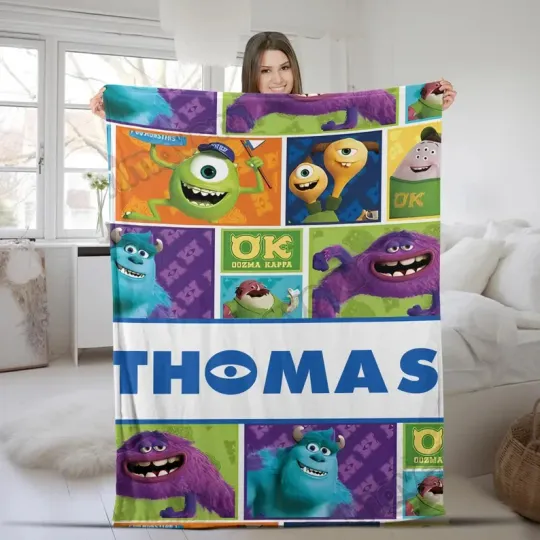 Discover Disney Monsters Inc Ok Oozma Kappa Customize Fleece Blanket