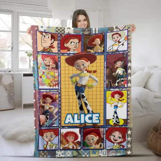 Discover Disney Toy Story Jessie Cute Cowgirl Customize Fleece Blanket