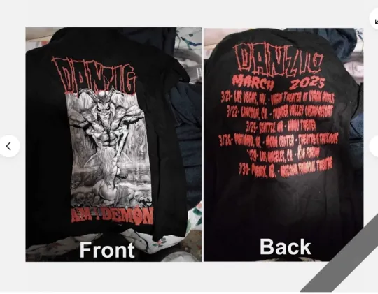 Discover Danzig Tour 2025 Am I Demon reprint T-Shirt