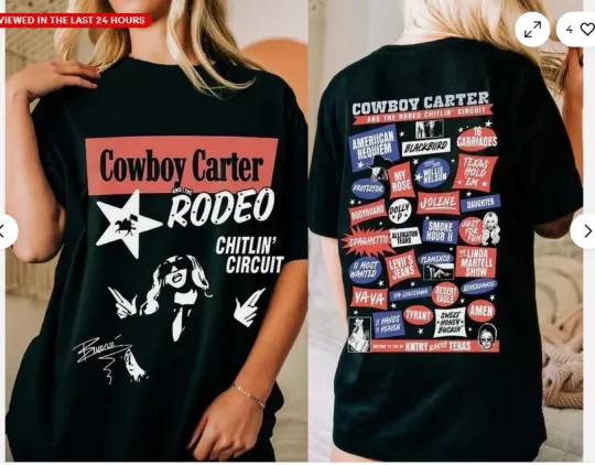 Discover Beyonce Rodeo Chitlin Circuit Tour 2025 Merch, Cowboy Carter Beyonce T-Shirt