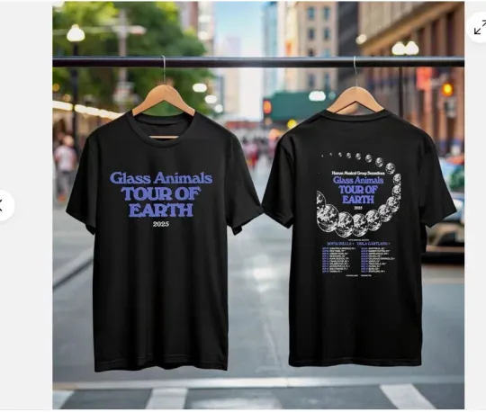 Discover Glass Animals Tour Of Earth 2025 T-Shirt, Concert Shirt