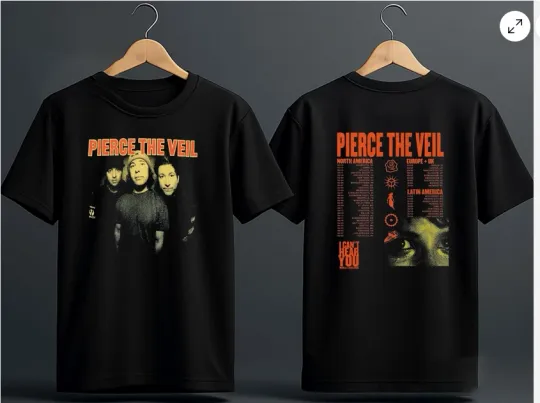 Pierce The Veil Tour 2025 I Can't Hear You T-Shirt 2 Sides