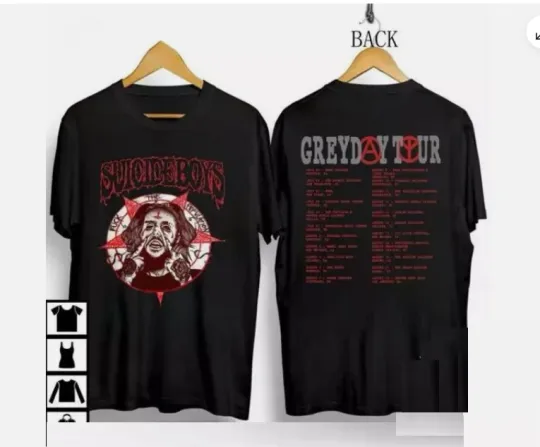 Discover Suicideboys Grey Day Tour T-Shirt