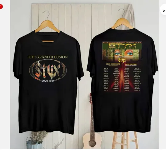 Styxs 2025 Band the Grand Illusion Tour 2025 Concert Fan Gifts T-Shirt