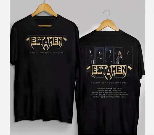 Testament Australian Tour June 2025 Band T-shirt