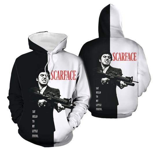 Movie Scarface 3D Hoodie All Over Printed