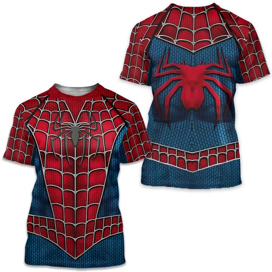 Raimi Spider-Man T-shirts Spiderman Cosplay Costume  Sport Short Sleeve Tee 2021