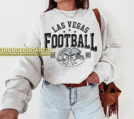 Discover Vintage Las Vegas Football Sweatshirt, Game day Football, American Football Sweatshirt