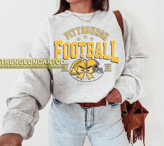Discover Vintage style Pittsburgh Football sweatshirt, Football shirt, Pittsburgh football Crewneck tshirt, Game day Football,American football tee