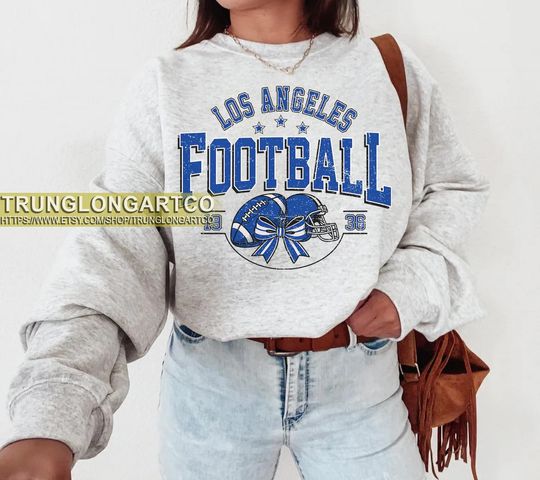 Discover Vintage style Los Angeles Football sweatshirt, Football shirt,Los Angeles football Crewneck tshirt, Game day Football,American football tee