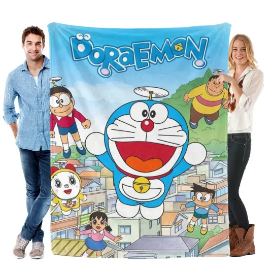 Discover Doraemon Blanket Soft Bed Sofa Couch Throw Cozy Lightweight Birthday Gift