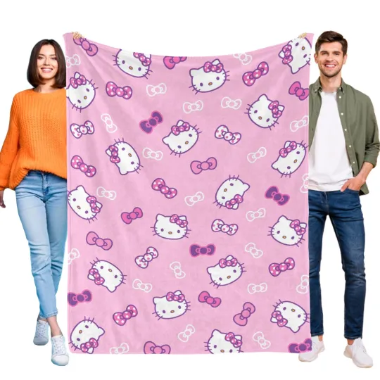 Discover Cute Cat Blanket Soft Bed Sofa Throw Cozy Lightweight Birthday Gift