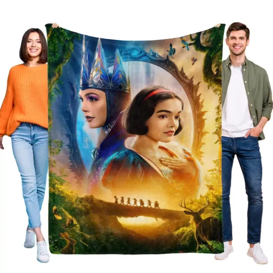 Discover Snow White 2025 Blanket Flannel Throw for Bed Sofa Couch Cozy Lightweight