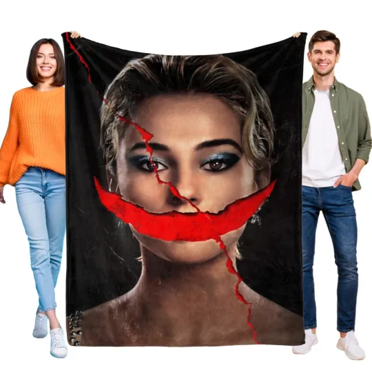 Discover Smile 2 Flannel Blanket Soft Sofa Bed Throw Birthday Gift Cozy Lightweight