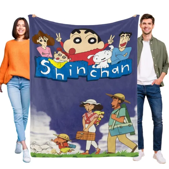 Discover Crayon Shin-Chan Blanket Soft Bed Sofa Throw Cozy Lightweigh Birthday Gift