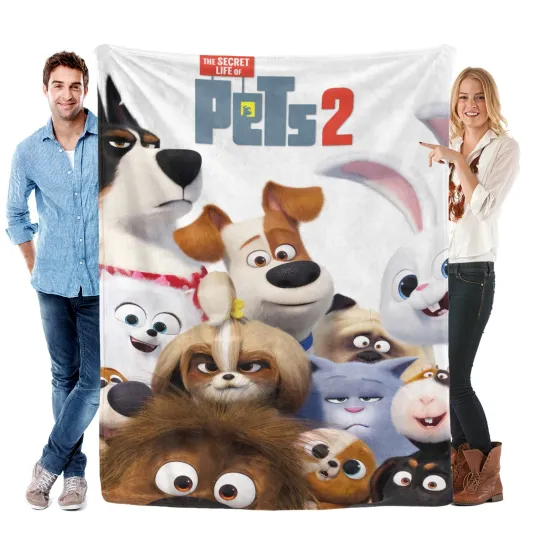 The Secret Life of Pets Blanket Soft Bed Sofa Cozy Lightweight Girls Gift