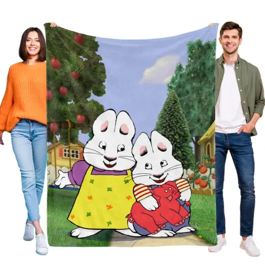 Discover Max and Ruby Flannel Blanket Bed Sofa Throw Blanket Cozy Lightweight