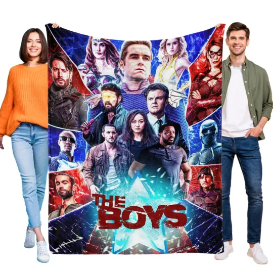 Discover The Boys Flannel Blanket  Soft Sofa Bed Couch Throw Birthday Gift