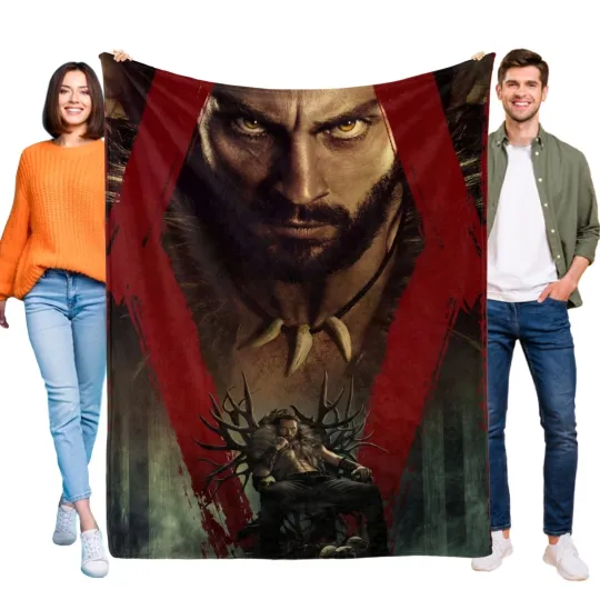 Discover Kraven the Hunter Flannel Blanket Super Soft Throw for Bed Couch Birthday Gift