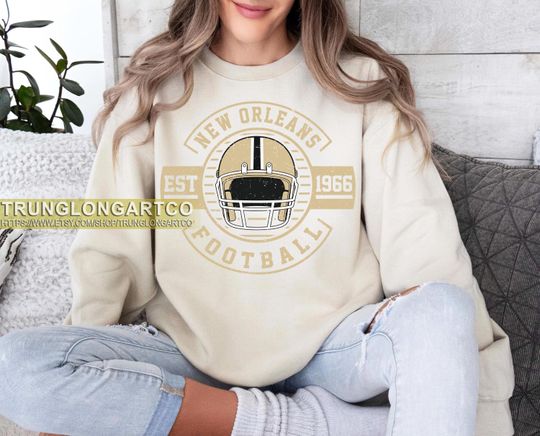 Discover New Orleans Football Team Sweatshirt, Game day Football, American Football Sweatshirt